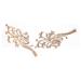 Operitacx 2 Pairs Flower Cloth Sticker Decor Sequin Applique Clothing Patch Stickers Wing Bride Accessories