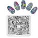 Model Nail Art Stamping Plates Image with Flower Lace Butterfly Pattern for DIY Manicure Print Transfer Tools FL004