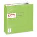 Fato disposable napkin made of paper ideal for informal lunch and buffets pack with 50 napkins size 33x33 4-folded 2-layer color apple green 100% pure cellulose paper FSC