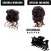 Long beard ball head wig bun grab clip Fluffy natural scrunchie bridal cocktail hairpin Messy Hair Bun Extensions Curly Wavy Hair Scrunchies claw Clip Messy Bun Hairpiece (Dark brown) - Buy Online on SooperMarket.com