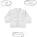 Baby Boys Winter Knitted Cardigan | Cable Knit Knitwear | Made in Portugal | White 12-18 Months - Buy Online on SooperMarket.com