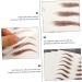 CANIGHT 9 Sheets Eyebrow Transfer Stickers Makeup Brow Sticker False Eyebrows Dark Brown 21x14.7cm Brown - Buy Online on SooperMarket.com