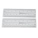 Nail Measuring Ruler Set | 10-Piece Ultra-Thin Transparent Tool for Precise Artificial Nail Measurement | International Shipping - Buy Online on SooperMarket.com