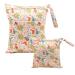 Egurs diaper bag for on the go Wetbag 1 piece large + 1 piece medium fox-horse