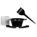 Conair Pro DIY Home Haircoloring Full 8 Pieces tool Kit Gloves Shower cap Ear covers Sectioning Clips Tinting Brush And Bowl for All Hair Types- Lengths (60474WC-4CT) Black