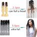 Buy Showjarlly Jumbo Braid Art Hair Extensions - 24 Inch Ombre KanCalon Hair Braid 5 Pack for Crochet Twists & Box Braids in Brown/Creamy White - International Shipping Available - Buy Online on SooperMarket.com