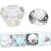 POPETPOP 1pc Nail Art Crystal Cup Glass Container with Lid Crystal Cup for Nails Dappen Dish Nail Tech Transparent Nail Polish Crystal Nail Art Cup White Crystal Vegetable Bowl With Cover 5.5x5.5cm White - Buy Online on SooperMarket.com