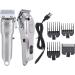 Professional Hair Clippers Kit with LCD Display - Rechargeable Stainless Steel Beard & Mustache Trimmer for Men | Grooming Salon Essentials - Buy Online on SooperMarket.com