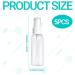 Sodwes 5-Piece 50ml Small Spray Bottle Set | Clear Plastic Travel & Cleaning Spray Bottles | Ideal for Filling & Mist Applications - Buy Online on SooperMarket.com