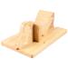 HOLIDYOYO 1pc Ham Cut Sausage Sausage Bratwurst Kitchen Cutting Tool Ham Guillotine Ground Sausage Italian Wood Sausage Metal Cutters Chopper Wooden Hot Dog