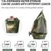 ETROL 2 Gallon Collapsible Water Container Bag - 2 Pack | BPA Free Food Grade | Emergency Storage with Spigot | Portable Foldable Bottle for Sports Outdoors | Olive Green 7.5L (2 pieces) - Buy Online on SooperMarket.com