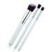 PARENCE. - Set of 3 make-up brushes including 1 round tip angled type foundation brush and 2 flat brushes for eyes and face