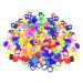 Givats pigeon footrings for parrots 300 pieces quail rings poultry footrings chicken leg rings poultry band pigeon rings chicken rings pigeons rings clip 8 mm foot clip rings color mixture