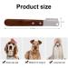 Yuip Dog Stripping Knife - Professional Ergonomic Tools for Dog Grooming | Wooden Handle & Trimmetters for Perfect Coat Care - Buy Online on SooperMarket.com