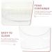 Anneome Kitchen Dried Serving Bowl Dessert Plastic Container Candy Fruit Household Food Storage Reusable 23.5X23.5X6CM White - Buy Online on SooperMarket.com