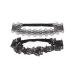 Black Lace Headband Girls Black Hollow Lace Embroidery Black Flower Hair Band BBG14 (2 Pcs-D)