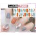 NAILDOKI Nail Stickers - 6 Sheets, 132 Pieces Full Wraps & Strips for Women & Girls | Self-Adhesive Gel Nail Art Decals - Buy Online on SooperMarket.com