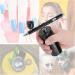 Paint Sprayer Airbrush Compressor Kit Home Use Electric Spray Paint Gun Professional Dual Action Pen DIY Nail Art Design Makeup Pneumatic Tool for Painting Ceilings Fences cabinets Part a Red - Buy Online on SooperMarket.com