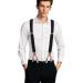 Men's Adjustable Y-Back Braces with 6 Metal Clips - Heavy Duty Elastic Pants Braces - Dresime H se B rs - Buy Online on SooperMarket.com