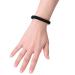 20 Large Black Stretch Hair Ties for Thick, Heavy, and Curly Hair - 5cm Diameter, 1cm Width - Buy Online on SooperMarket.com
