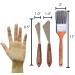 Painting Knife Set of 2 with Blender Background Brush - Palette Knives & Natural Bristle Paint Brush for Art - Straight Edge Flexible Tools (Unit 2 Brush & Pair Knives) - Buy Online on SooperMarket.com