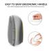 HieerBus Silicone Face Scrubber - Manual Exfoliating Brush for Sensitive Skin - Blackhead Removing, Pore Cleansing and Massaging Tool - Grey+White - Buy Online on SooperMarket.com