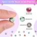 500pcs Quefe Craft Beads for Bracelets Making - Ink Patterned Space Acrylic Beads with Spacer Beads and Crystal String (8mm) - Buy Online on SooperMarket.com