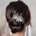 Handcess Bridal Pearls Hair Comb Splitter Rhinestone Star Hair Pieces Crystal Bridal Side Combs Wedding Hair Accessories for Women and Girls - Buy Online on SooperMarket.com