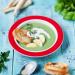 Ornamine Tilt-Trick Plate 20 cm Green | Anti-Slip Melamine Eating Aid | Special Design for Independent Food Use - Buy Online on SooperMarket.com