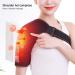Heated Shoulder Brace | 3 Speed Adjustable Massage Heating Pad | Hot & Cold Therapy for Pain Relief - Buy Online on SooperMarket.com