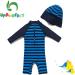 UPF 50+ Infant Boy Swimwear Set with Sun Hat | 9-12 Months Navy - Buy Online on SooperMarket.com