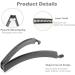 3 Pcs Banana Hair Clip Set for Women - Wave Hair Accessory in Black, Brown, Cream Amber - Buy Online on SooperMarket.com