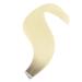 Youngsee Ombre Real Hair Tape Extensions - 45cm Light Brown to Blonde Virgin Smooth Weft 5pcs #R8T60 - Buy Online on SooperMarket.com