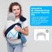 Vicloon Baby Sling Carrier for Newborns | Soft & Breathable 3D Mesh | Adjustable Buckles | Up to 20 kg | Blue Lattice Style - Buy Online on SooperMarket.com