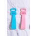 Silicone Bath Body Brush Exfoliating Back Scrubber - Easy to Clean, Eco Friendly, Long Lasting - Pink - Buy Online on SooperMarket.com