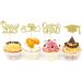 JINGLING Graduation Cake Lids Cupcake Toppers with Graduation Pack of 24 - Glitter Class of 2023 Graduation Cupcake Toppers Diploma Grade Caps Cake Toppers Picks for Graduation Gold - Buy Online on SooperMarket.com