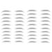 Yesallwas Black Eyebrows Tattoo 4D Hair-Like Fake Eyebrows Waterproof and Long-Lasting Realistic Imitation Eyebrow Transfer Sticker (STM-06)
