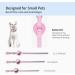 Kocnydey Leather Reflective AirTag Cat Collar Adjustable Anti-Wing Cat Collar with Bell for Small Dogs & Cats (Pink M 28-37cm) - Shop Now! - Buy Online on SooperMarket.com