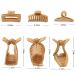 9-Count Neutral Big Hair Claw Clips for Thick Hair - Strong Hold Hair Styling Accessories for Women & Girls - Buy Online on SooperMarket.com