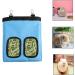 Rabbit Hay Feeder Bag Hay Bag Hanging Feeder Pig Hay Feeder Storage Small Animal Feeding Bag for Rabbit Guinea Pig (Blue) - Buy Online on SooperMarket.com