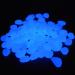 220 Pieces of Blue Fluorescent Decorative Stones for Garden Aquarium & Lawn Glow in the Dark Stones for Sidewalks Flower Beds Vases & More - Buy Online on SooperMarket.com
