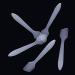 Senkary 200 Pack Disposable Makeup Spatulas - 3.2 Inch Frosted Plastic Cosmetic Spatula for Facial Creams and Masks (Translucent) | Bulk Pack - Buy Online on SooperMarket.com