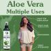 Organic Aloe Vera Gel - 100% Pure Cold Pressed for Face, Hair, Acne, Sunburn & More - 8 oz - Buy Online on SooperMarket.com