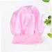Silky Satin Sleep Cap for Curly Hair | Wide Side Bonnet Shower Cap | Pink | 1pc - Buy Online on SooperMarket.com