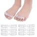 Toe Separator 4 Holes Bunion Corrector Hallux Valgus Corrector High Elasticity Foot Toe Spreader Toe Straightener Toe Stretcher Big Toe Correctors Toe Separators for Bunion Overlapping Toes
