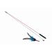 PurrSuit Feather Spinning Cat Toy LONG Safer Clip UK made 100cm Wand