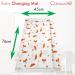 Callowesse Baby Changing Mat 79x47cm | Waterproof, Portable, Foldable | Red Foxes Design - Buy Online on SooperMarket.com