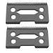 2 Pcs Ceramic Blade Ceramic Replacement Cutter 28 Teeth Ceramic Clipper Blade Replacement Cutter 2-Hole Clipper Black
