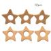 Cartoon Wood Star Teether: Natural Beech Wooden Animal Shape DIY Necklace Pendant (10pcs) - Buy Online on SooperMarket.com