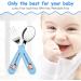 Vicloon Baby Fork and Spoon Set - Stainless Steel Cutlery for Toddlers - Fox Pink/Blue/Beige - Buy Online on SooperMarket.com